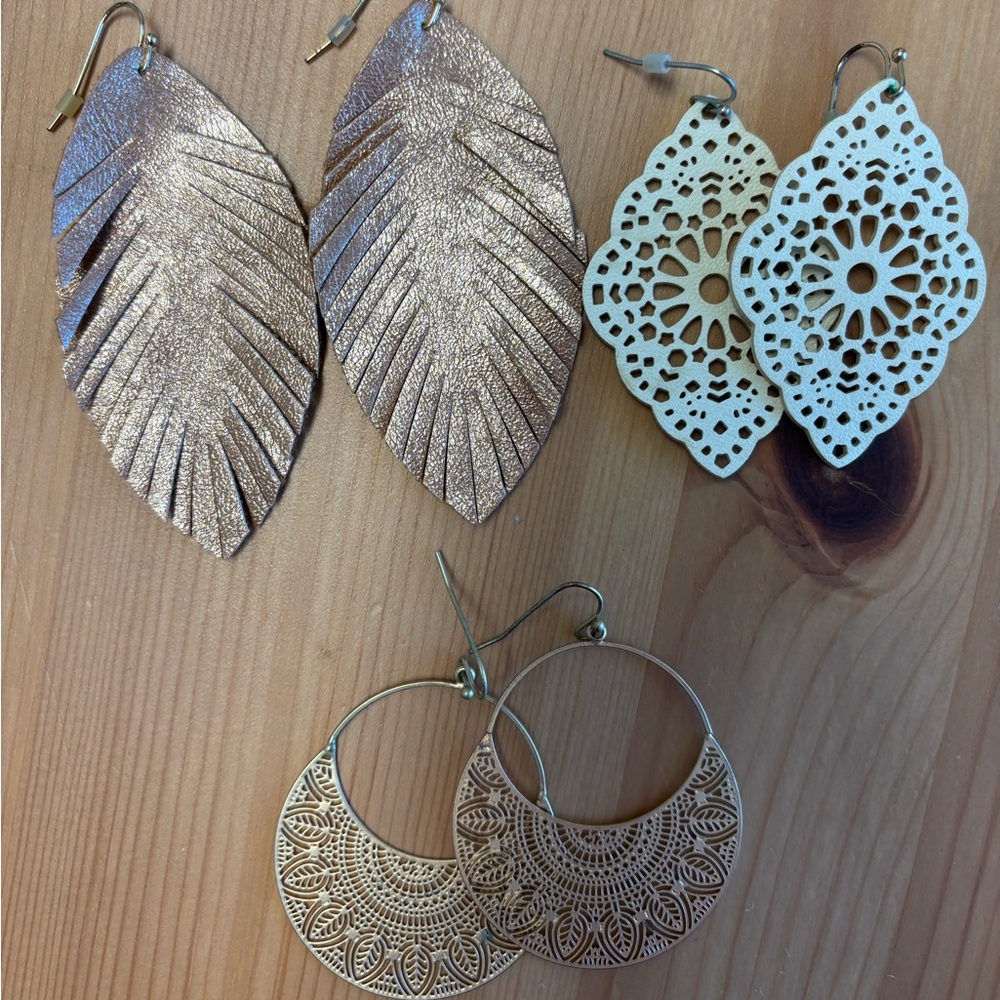 Set of 3 Earring Pairs
